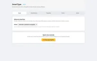 Capturas de tela do SmartType 10